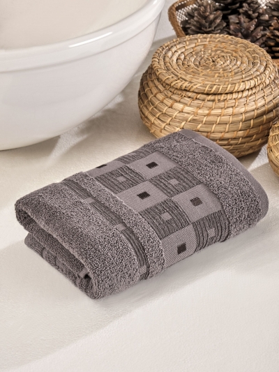 Турецкое махровое полотенце METEOR A592 ATLANTIS Коричневый